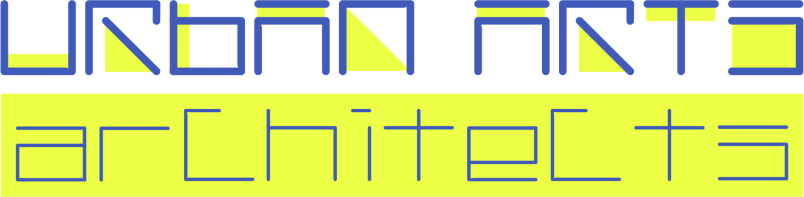 Urban Arts name stylised using the new lettering